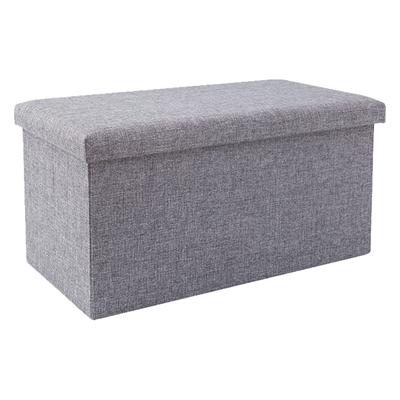 Pouf Contenitore Pieghevole in Tessuto Sgabello Poggiapiedi Contenitore Pieghevole Scatola Contenitore Multifunzionale per