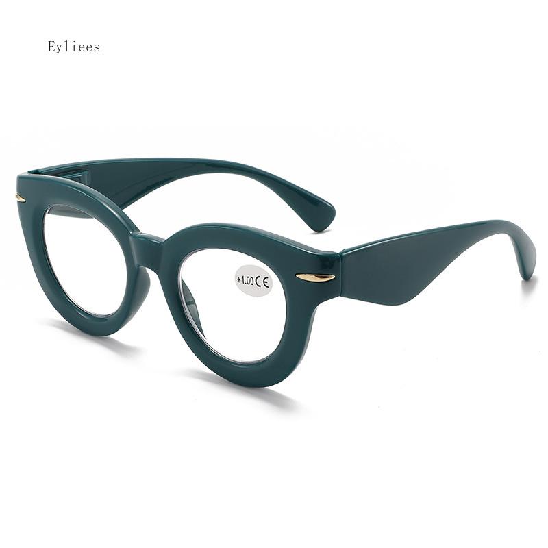 Women's Cat Eye Reading Glasses Retro Anti Blue Light Presbyopic Eyeglasses Fashion Printing Hyperopia Diopter +1.5 Óculos