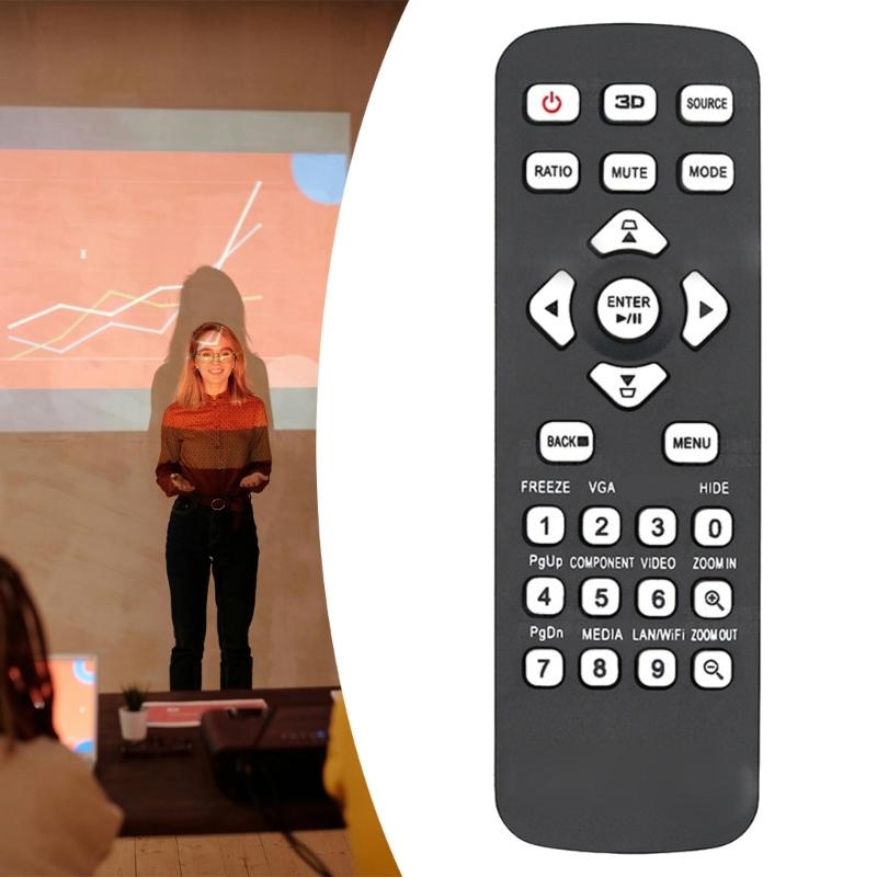 Universal Replacement Remote Control for X128GH X118H X1126AH D616D Multiple Projector Models And More Black