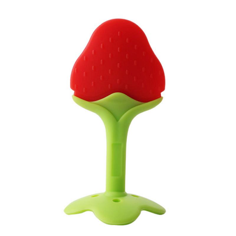 Baby Fruktform Bitering – Myk Silikon Bitering for Spedbarn - pakke med 3