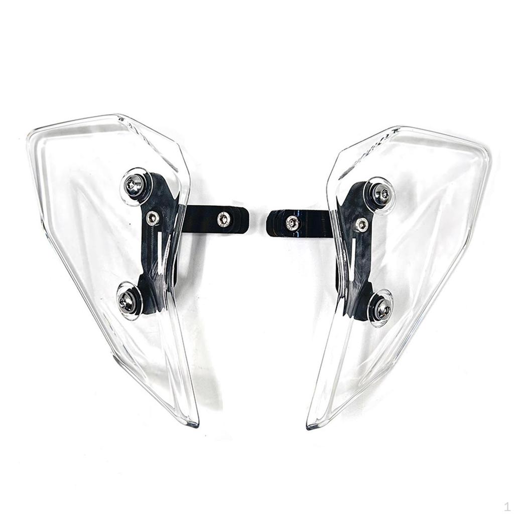 2 Pieces Motorcycle Side Wind Deflector Windscreens Motorbike Windshields Parts Premium Screen
