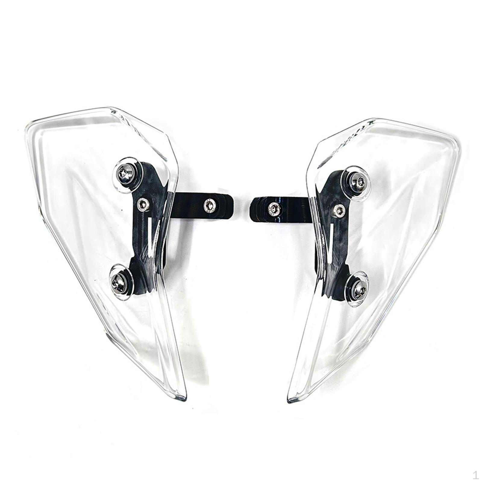 

2 шт. Мотоциклетные боковые ветровые дефлекторы Ветровые стекла Запчасти для мотоциклетных ветровых стекол Премиальный экран чистый
