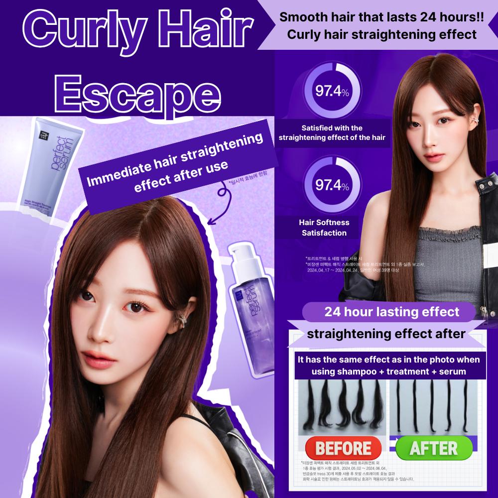 Mise En Scene Perfect Magic Straight Serum, Shampoo,Treatment 3 Type