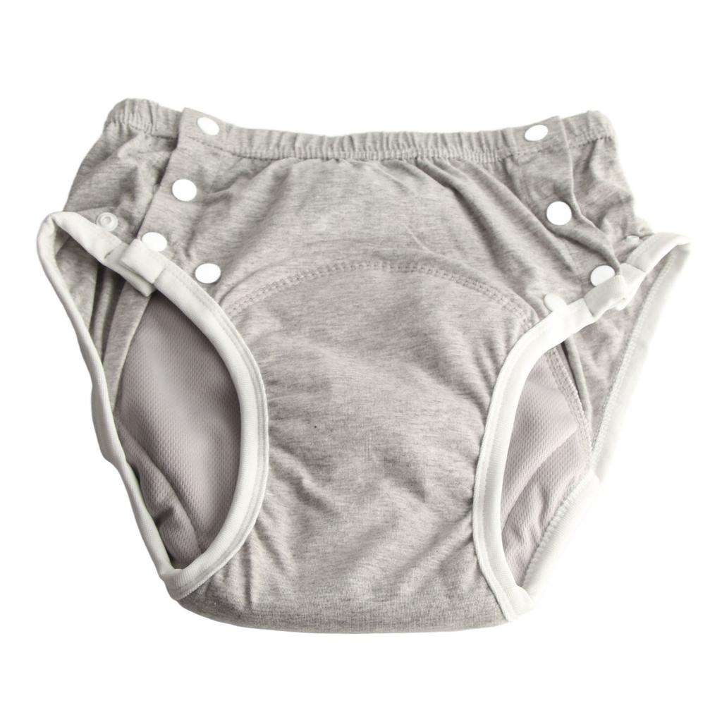 Erwachsenen Stoffwindel Waschbar Auslaufsicher Extra Saugfähigkeit Reine Baumwolle Erwachsene Inkontinenz Stoffwindel Grau M