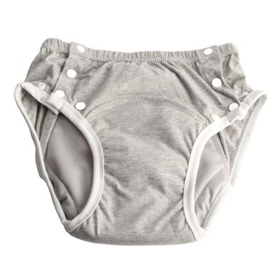 Adult Cloth Diaper Washable Leakproof Extra Absorbency Pure Cotton Adult Incontinence Cloth Diaper Grey M