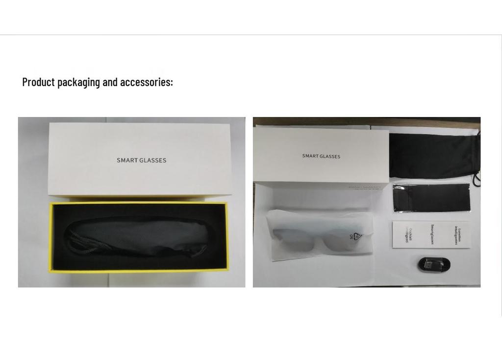 Ochelari Inteligenți AI HD 800W: Recunoaștere Foto, Înregistrare Video, Stabilizare Imagine, Traducere.
