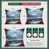Winter Snow Scenery Pillowcase Printed Polyester 40/45/50Cm Throw Pillowcover Decorative Sofa Cushion Pillowslip Home Decor