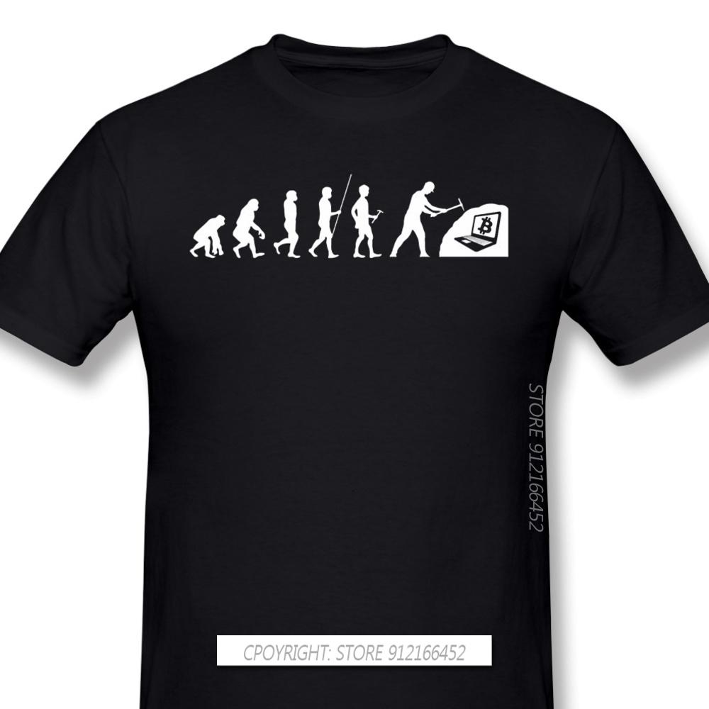 

Evolution Mining Crypto BTC T-Shirts Men Top Quality 100% Cotton Short Summer Sleeve Bitcoin Funny Dogecoin Stocks Loose - Me... S разноцветный