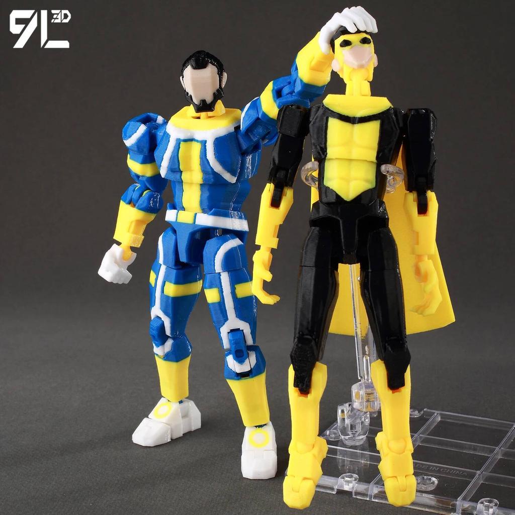 9L3D Lucky 13 Ragazzo Invincibile Conquista Omni Action Figure Modello Anime Stampato 3D Articolato Posabile Giocattolo da Collezione Regalo Fan