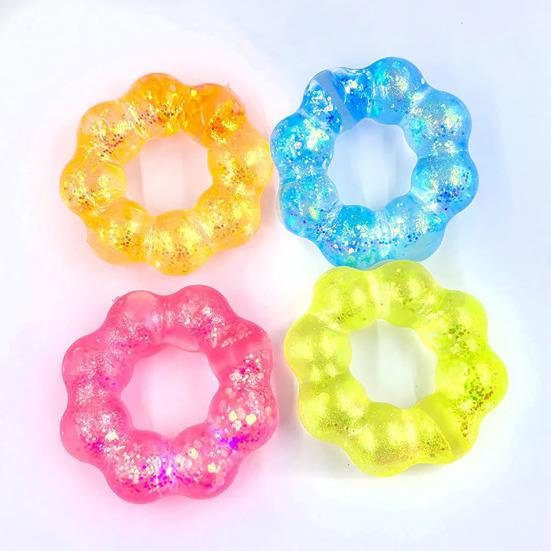 Braccialetto Giocattolo Spremibile Glitterato Braccialetti Sensoriali Morbidi Elastici Impastare Spremere E Mescolare Bande Giocattoli Fidget Indossabili a Ritorno Lento per Bambini e Adulti