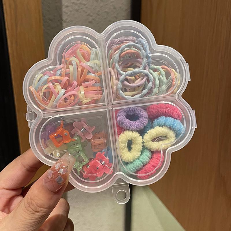 

1 коробка мини-заколки для волос резинки детские головные уборы набор красочные принцессы повязки на голову для девочек подарочная коробка резинки для волос аксессуары