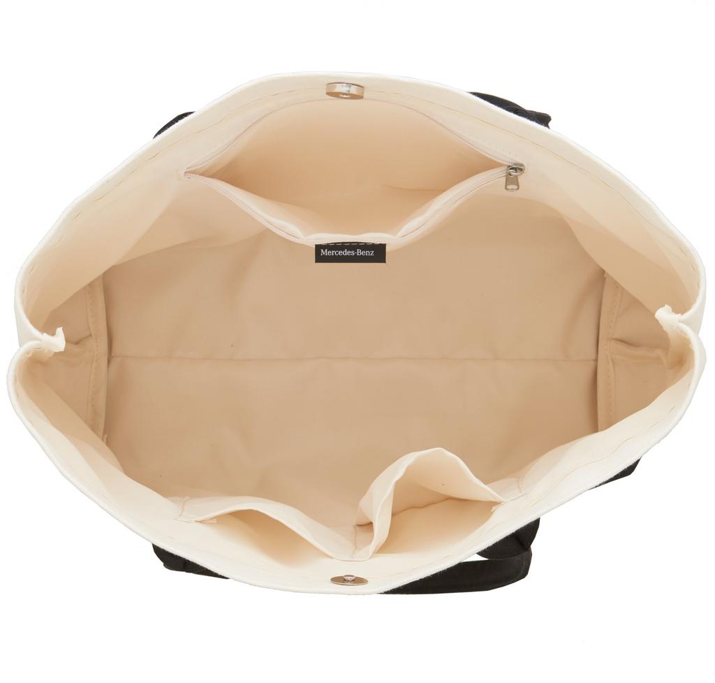 Genuine Canvas Tote [Mercedes-Benz Collection] Bag, White/Black