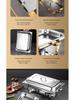 Stainless Steel Folding Buffet Warmer with Insulated Chafing Dish for Hotels and Commercial Use
