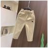 Pantaloni Lunghi Casual Eleganti da Ragazzo in Puro Cotone Lavato per Primavera e Autunno