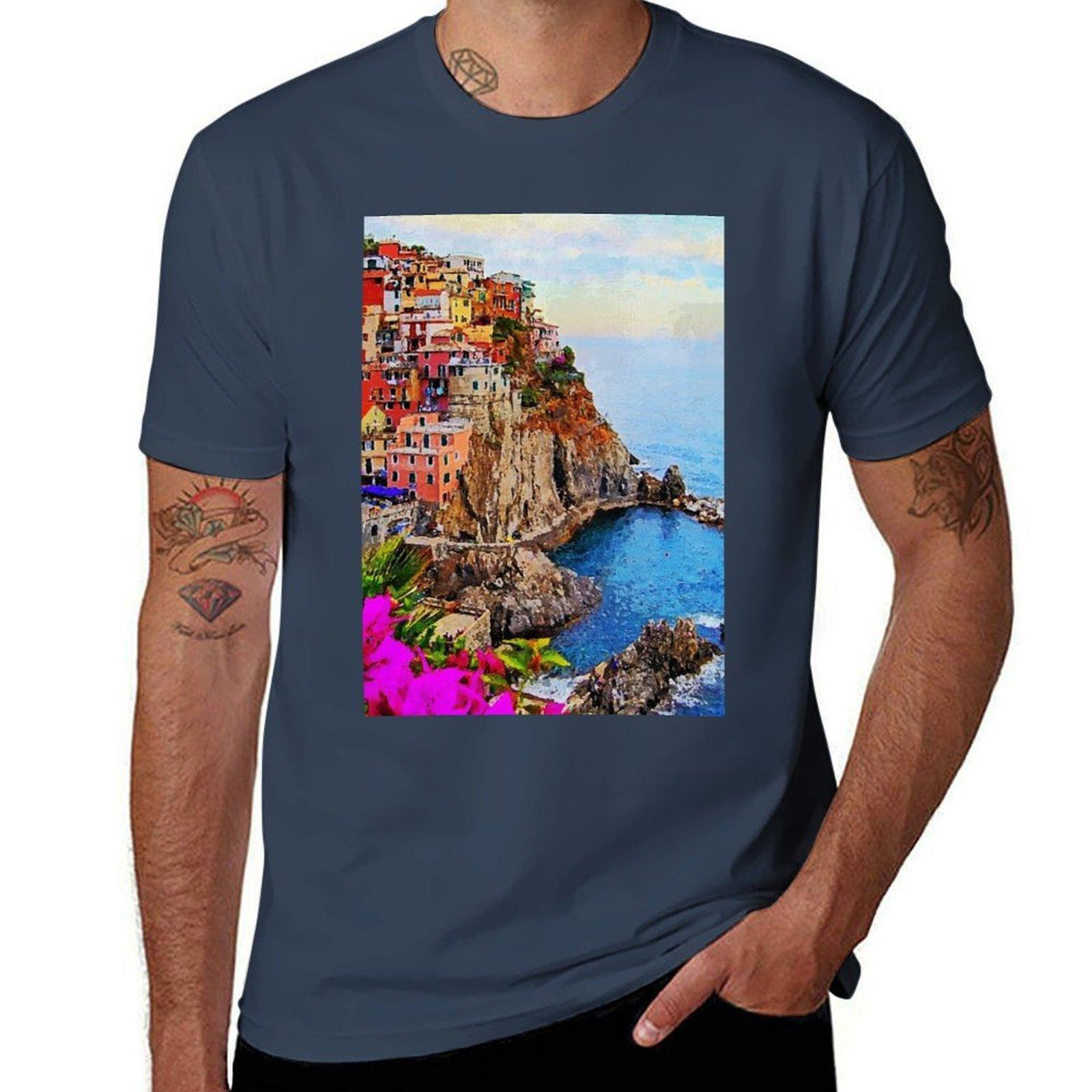 Italy Cinque Terre TShirt Plus Size Loose Fit TShirt S