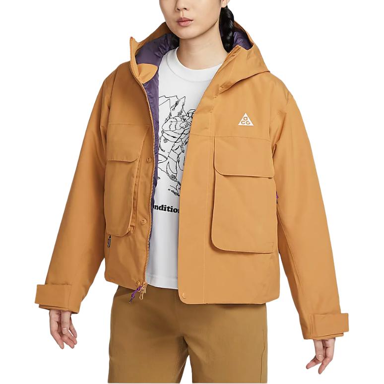 New Nike ACG Skull Peak Jackets & Coats Women's Earth Yellow FV7328-224