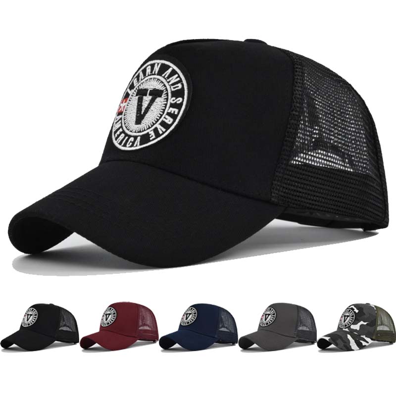 

Personality Sticker Cotton baseball cap letter V embroidered women snapback hat adjustable sports hip hop cap hats gorras 54-61cm сірий колір
