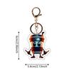 [Sky Color] 6-piece Set Thun Sahool Key Chain Acrylic Key Chain Mobile Phone Key