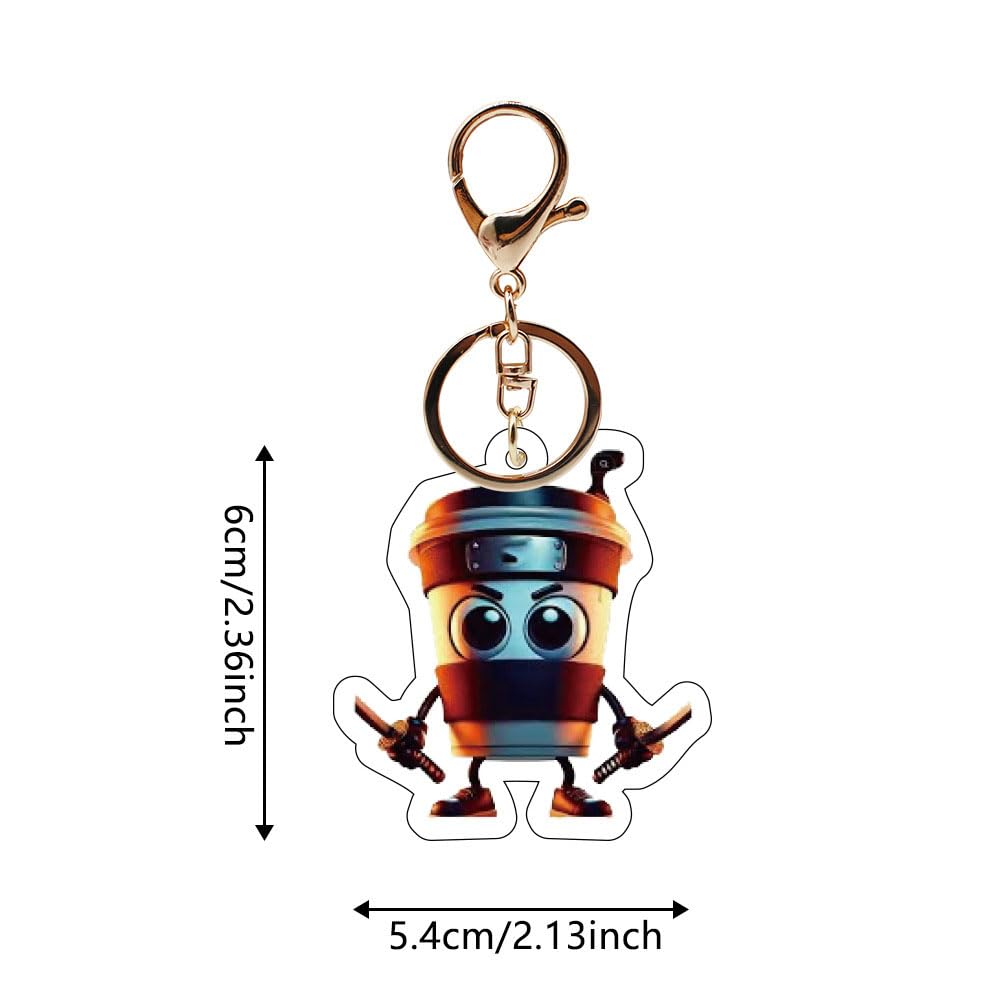 [Sky Color] 6-piece Set Thun Sahool Key Chain Acrylic Key Chain Mobile Phone Key