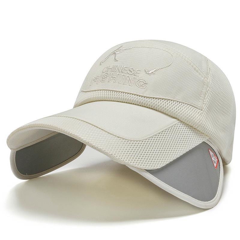 New Stretch-brimmed Baseball Cap Outdoor Fishing Spring and Summer Visor Breathable Cap Versatile Sun Hat