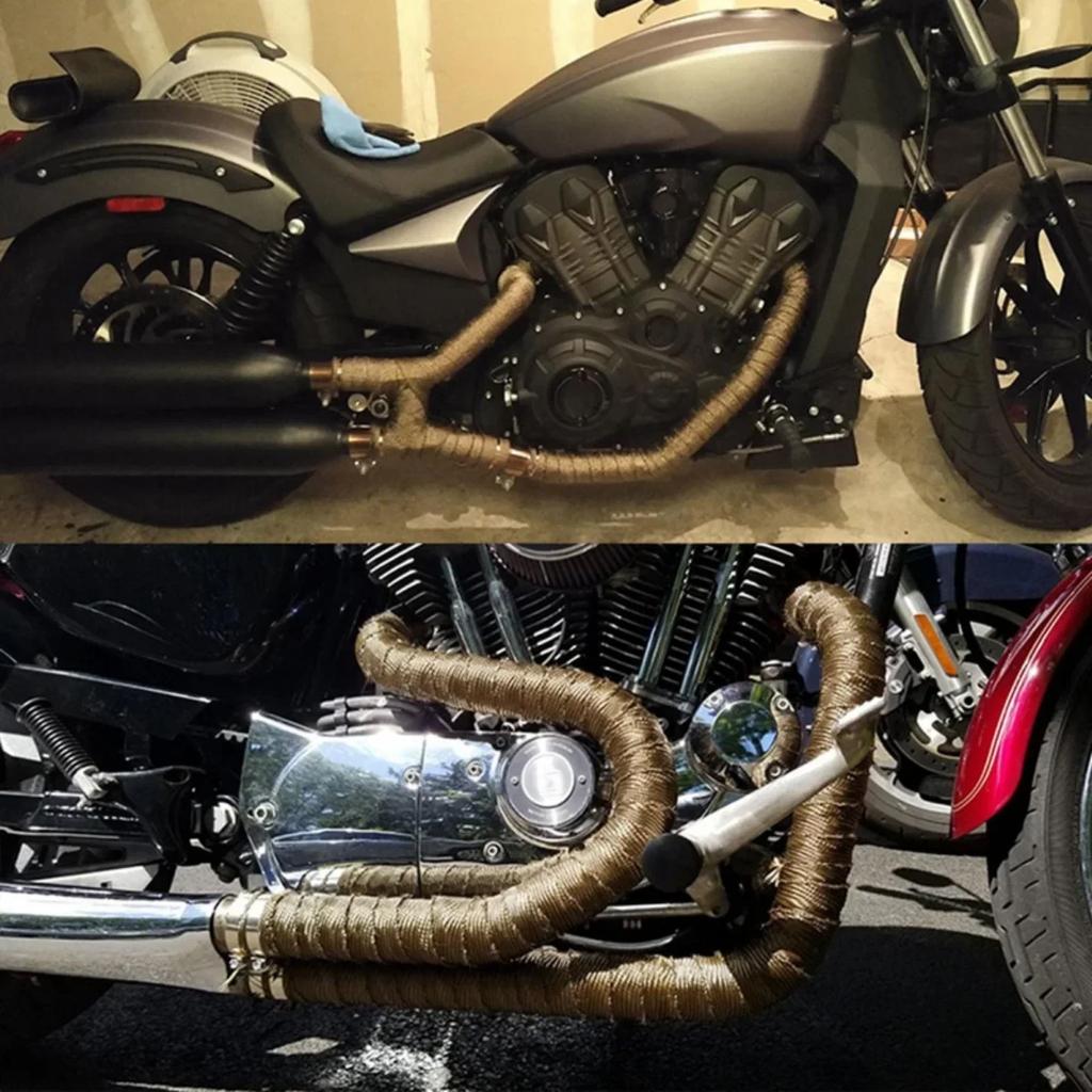 1 Stück Auto Auspuffrohr Wickel Motorrad Auto Isolierung Hitzewickelband