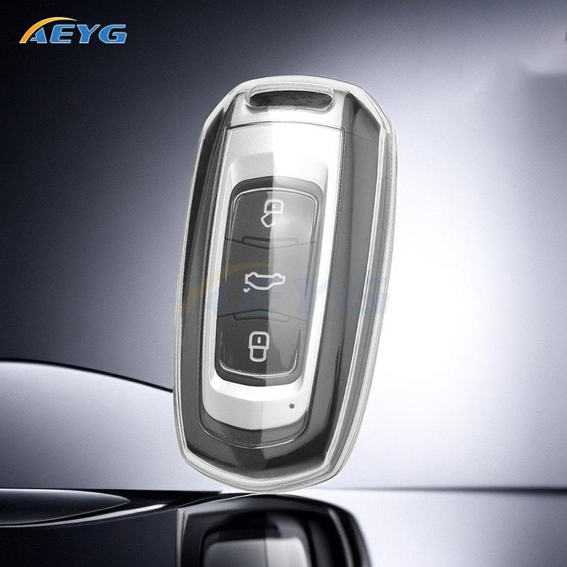 Soft Tpu Car Key Cover Case Protection Shell Keychain For Geely Atlas Boyue Nl3 Ex7 Suv Gt Gc9 Emgrand X7 Borui Auto Accessories