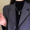 Female Niche Simple Irregular Geometric Block Necklace