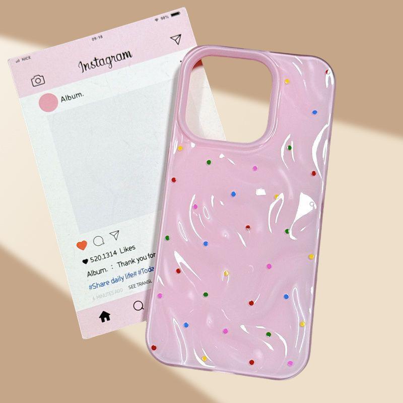 Meteorite Patterned Phone Protective Case for Apple, High-end Feel for IPhone 13, Silicone Airbag Soft Shell, Solid Color