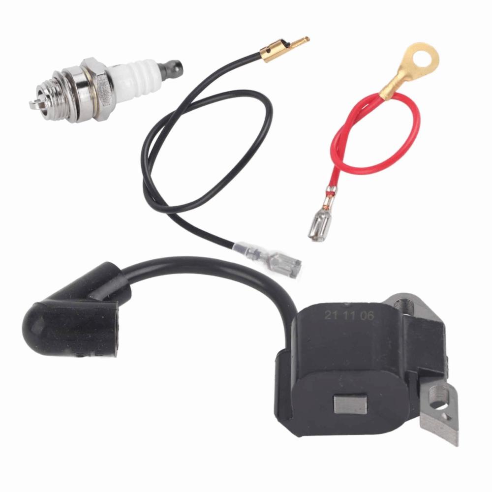 Compact Ignition Coil Module Black Ignition Coil Replacement Chainsaw Electrical Part  Garden Tools