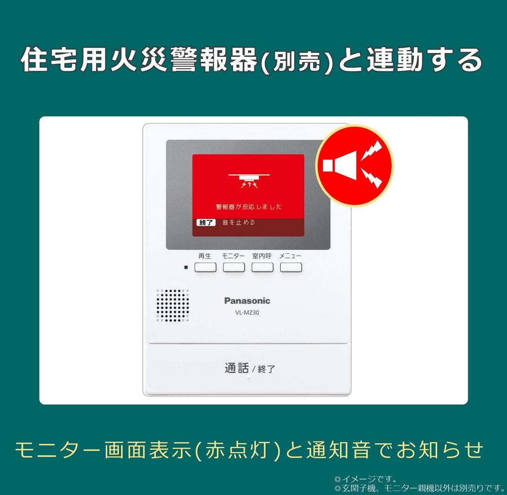 Panasonic Unità base monitor citofono TV Telecamera Ingresso Cornetta Set (Modello VL-V522L-S) Modello VL-SZ30KL