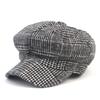 Universal Chemistry Wool Glencheck Black Newsboy Cap