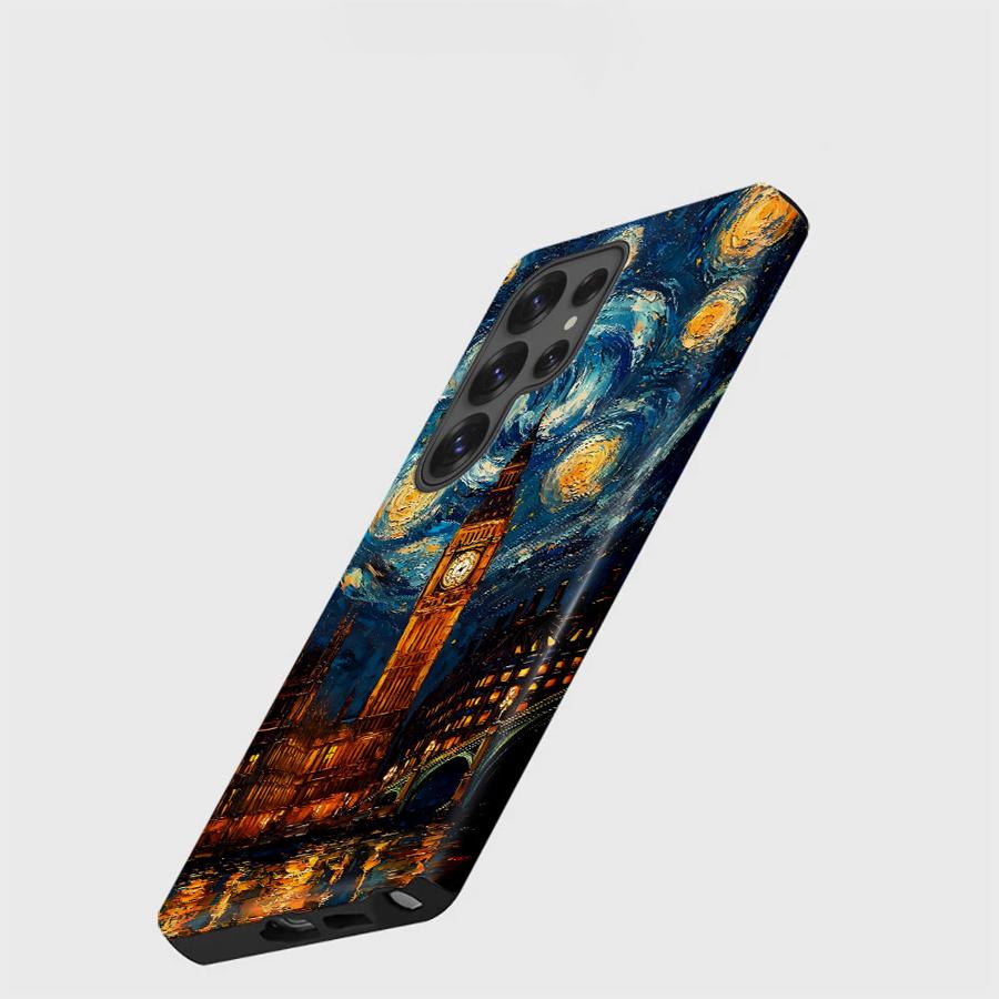 Van Gogh Starry Sky Oil Painting Phone Case for Samsung Galaxy S25 S25Ultra S24 Ultra S23 A56 A16 S23Ultra S20 FE A36 A26 Soft