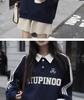 Women's Oversized American Retro Pullover - Trendy Heavyweight Sweatshirt for Spring & Autumn