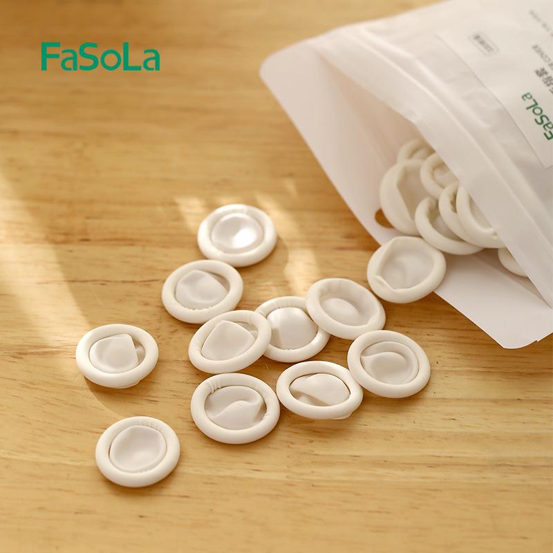 FaSoLa Waterproof Anti-slip Disposable Rubber Finger Cots for Nail and Wound Protection, Tattooing Disposable Finger Cots (100 pcs) белый