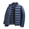 Men's Lightweight Stand Collar Down Jacket - Warm, Trendy, Versatile Dad Style Winter Coat with 90% White Duck Down.