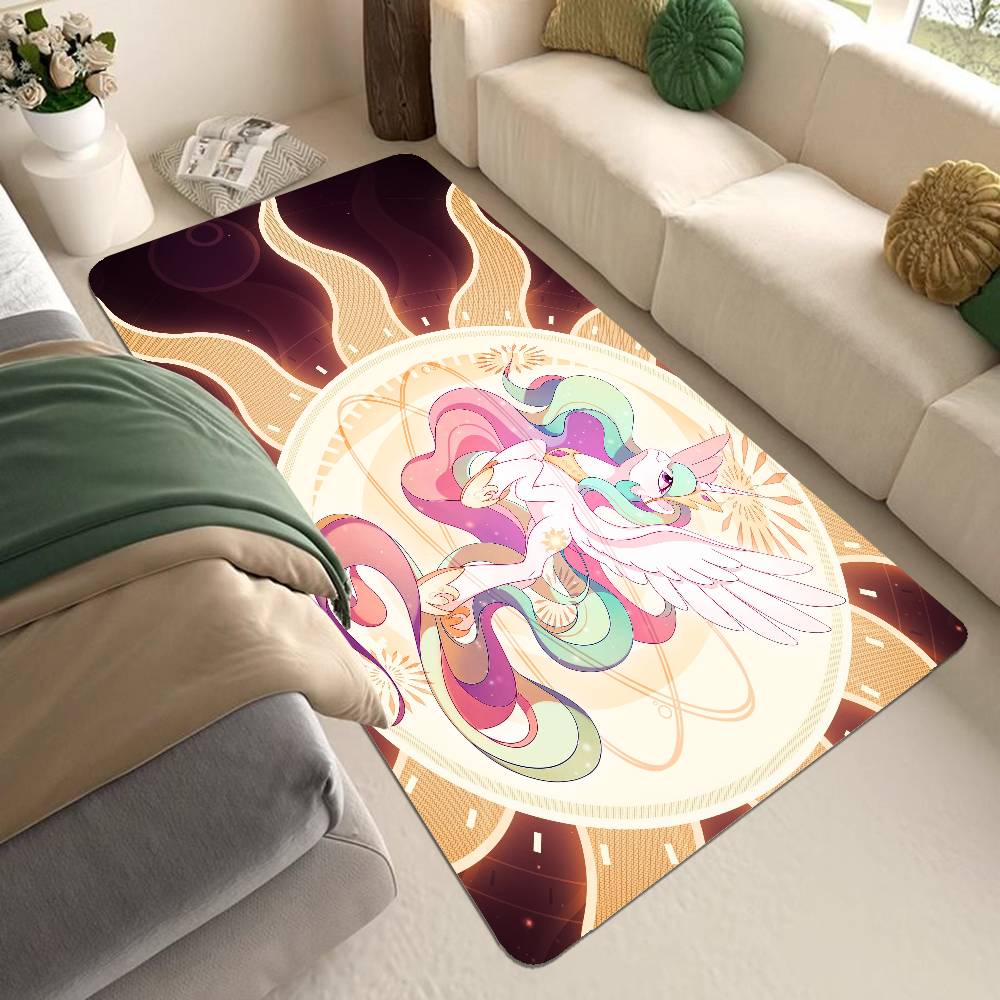 Children Animation L-Little P-Pony Bathroom Mat Kids Room Bedroom Decoration Balcony Anti-Slip Doormat Living Room Welcome Rug