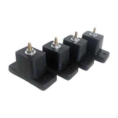 4x Gummi Konditionering Vibrationsisolator Anti-kuddar Multifunktionella Beslag Lättvikt