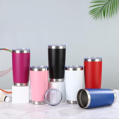20oz Stainless Steel Car Vacuum Thermos Cup - Double-Layer, Large Capacity, Portable Ice Cooler