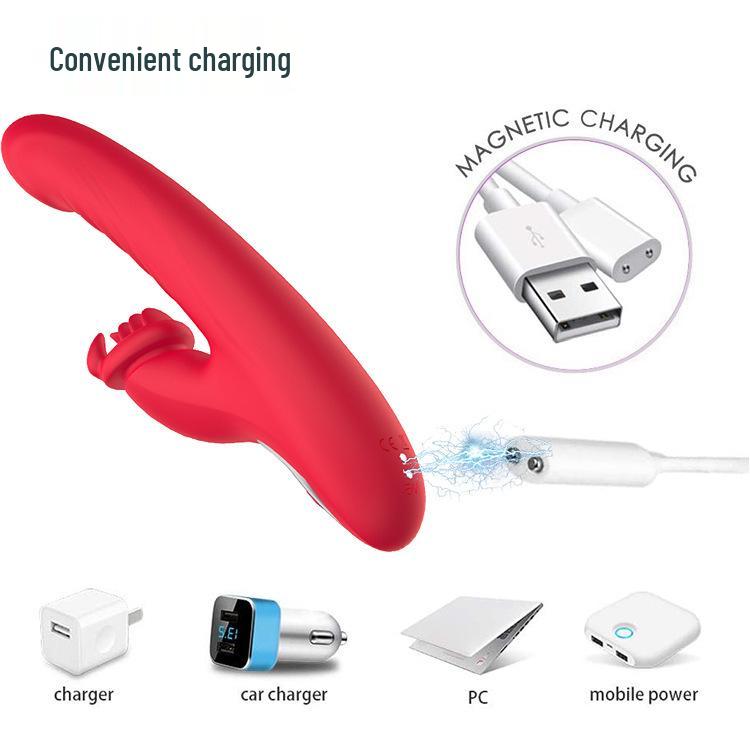 Aizhi Mei Lambo Vibrator: 10-Frequency Automatic Vibration & 3-Frequency Telescopic Female Pleaser
