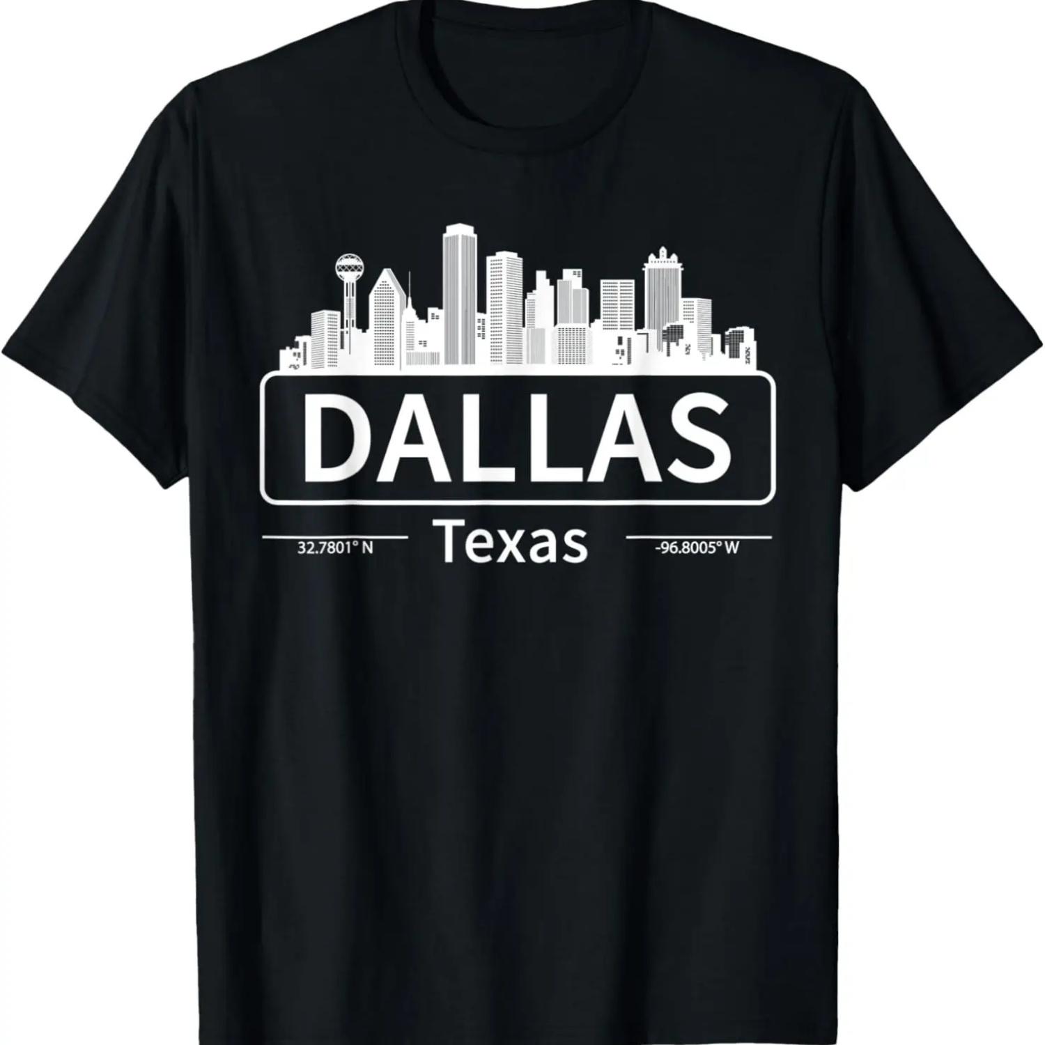 Dallas Texas Skyline, Travel to Dallas Love T-Shirt S