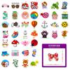 100 Small Size 4Cm Anchor Mix And Match Graffiti Stickers Ins Wind Summer Small Fresh Graffiti Luggage