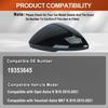 Glossy Black Side Rearview Mirror Cover Caps Shell for Opel Astra Vauxhall Astra MK7 K B16 2015 2016 2017 2018