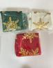 2025 Velvet Christmas Stocking Gift Bag with Hot Stamping Ornament