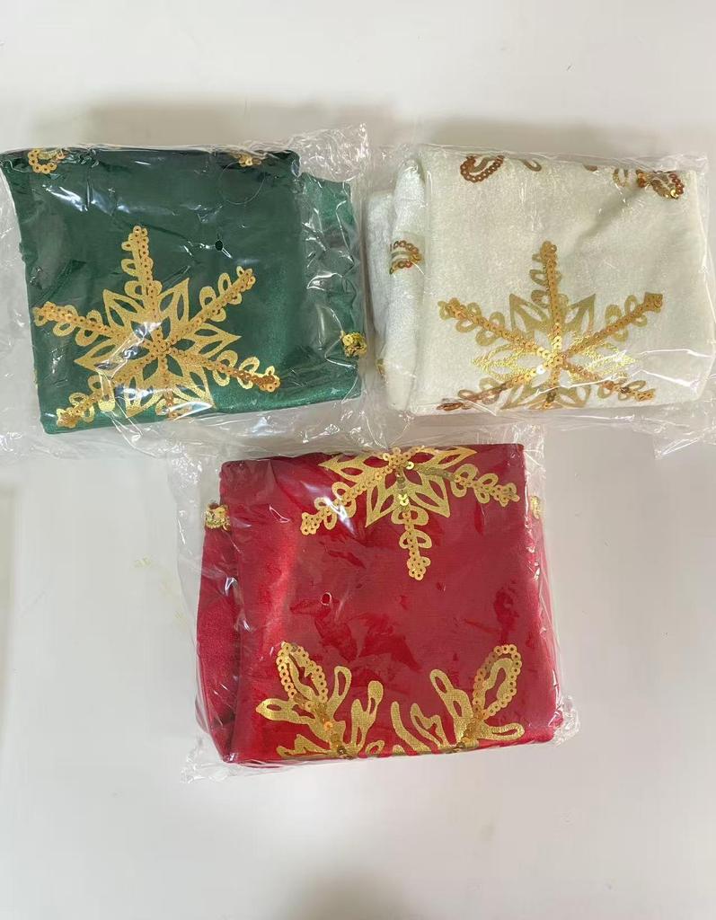 2025 Velvet Christmas Stocking Gift Bag with Hot Stamping Ornament