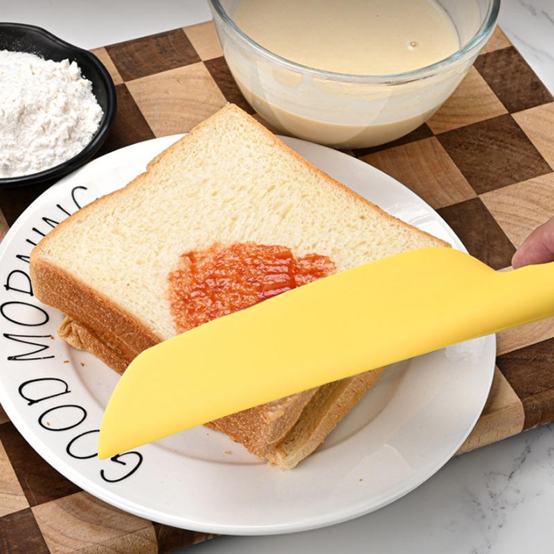 1PC Multi-Purpose Silicone Spatula Heat Resistant Baking Scraper All-in-One Food Grade Spatula Cream Scraper Cake Baking Tool