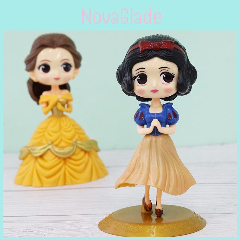 Detailed Princess Bella Snow White Pvc Miniatures For Delightful Dollhouse Decor