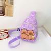 Childrens Crossbody Capybara Bag Cute Cartoon Design Lightweight Material Nylon