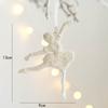 Glitter Angel Fairy Pendant Plastic Xmas Tree Hanging Ornaments DIY Xmas Home Decoration