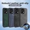 Nubuck Leather Shockproof Magnetic Case for OPPO A6 Pro 5G 4G Protective Cover Back Shell Coque Funda