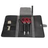 Multi Functional Scissors Hair Comb Handbag Clips Hairdressing Tool Storage Bag Black(Black )